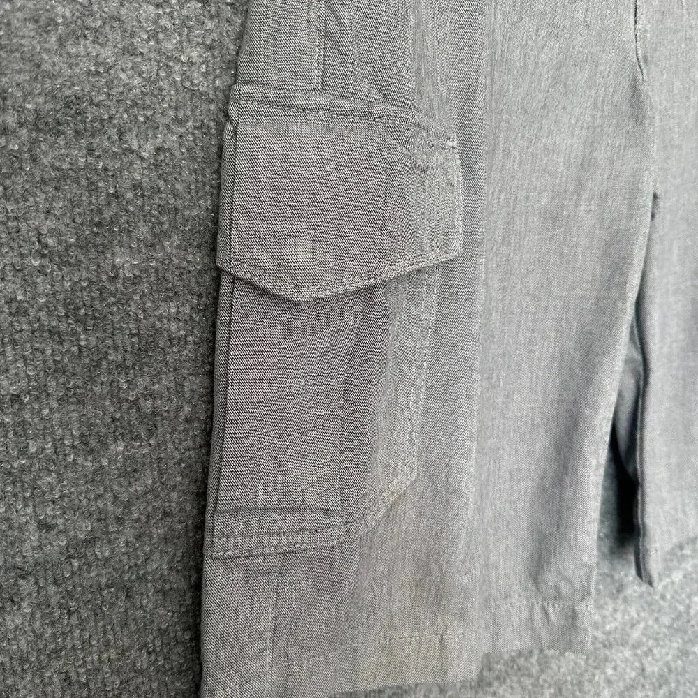 7 For All Mankind Shorts Mens 30 Grey Cargo Classic Fit Casual Preppy Summer - Picture 8 of 14